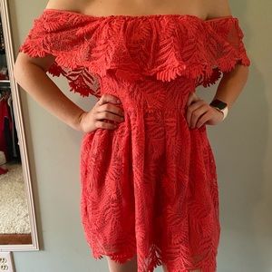 Off the shoulder dress